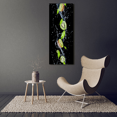 Quadro stampa su vetro acrilico verticale Kiwi