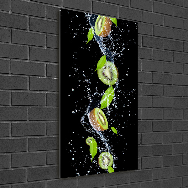 Quadro stampa su vetro acrilico verticale Kiwi