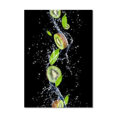 Quadro stampa su vetro acrilico verticale Kiwi