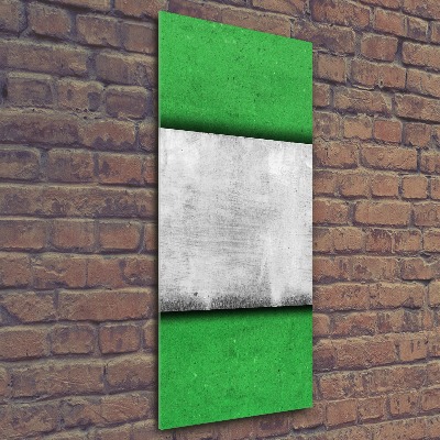 Quadro stampa su vetro acrilico verticale Parete verde