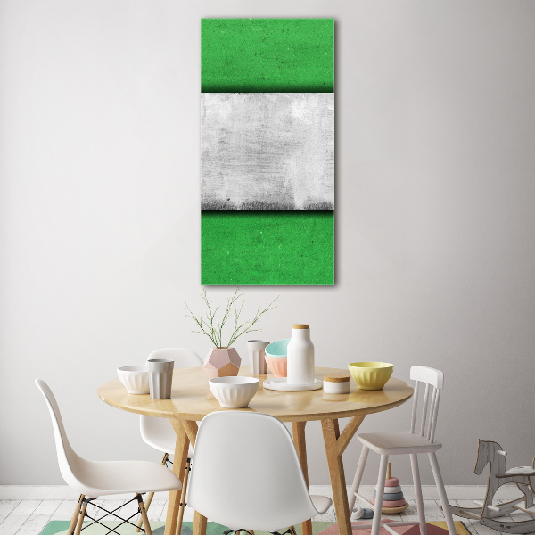 Quadro stampa su vetro acrilico verticale Parete verde