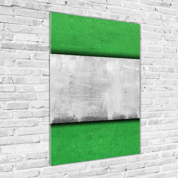 Quadro stampa su vetro acrilico verticale Parete verde