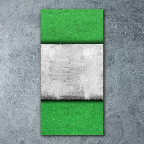 Quadro stampa su vetro acrilico verticale Parete verde