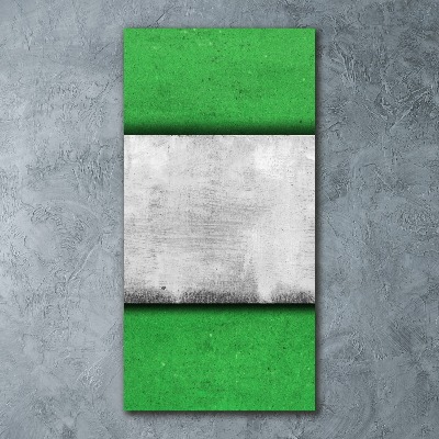 Quadro stampa su vetro acrilico verticale Parete verde