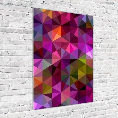 Quadro acrilico verticale Onde astratte