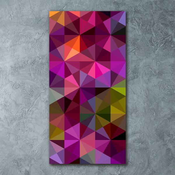 Quadro acrilico verticale Onde astratte