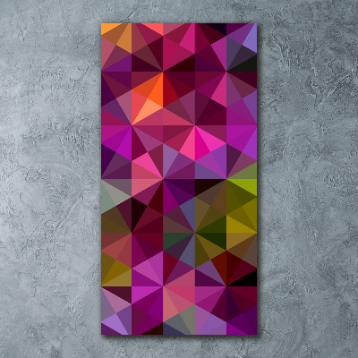 Quadro acrilico verticale Onde astratte