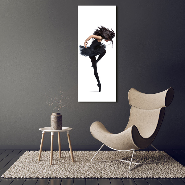 Quadro in vetro acrilico verticale Ballerina