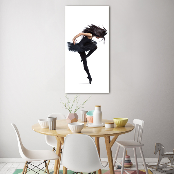 Quadro in vetro acrilico verticale Ballerina