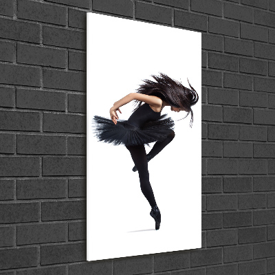 Quadro in vetro acrilico verticale Ballerina