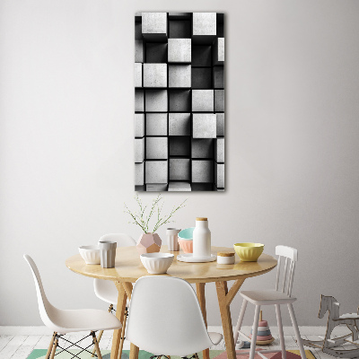 Quadro vetro acrilico verticale Astrazione