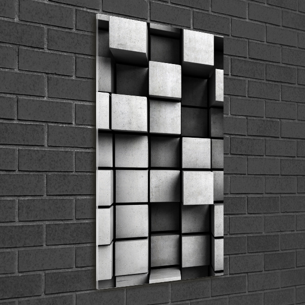 Quadro vetro acrilico verticale Astrazione