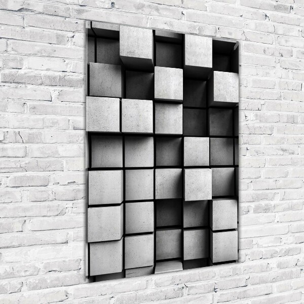 Quadro vetro acrilico verticale Astrazione