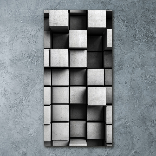 Quadro vetro acrilico verticale Astrazione