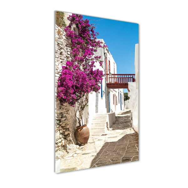 Quadro acrilico verticale Strade greche