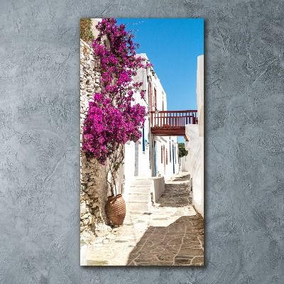 Quadro acrilico verticale Strade greche