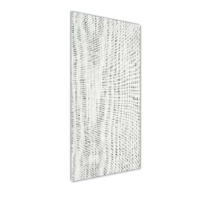 Quadro in vetro acrilico verticale Tela di lino bianca