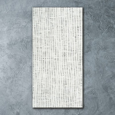 Quadro in vetro acrilico verticale Tela di lino bianca