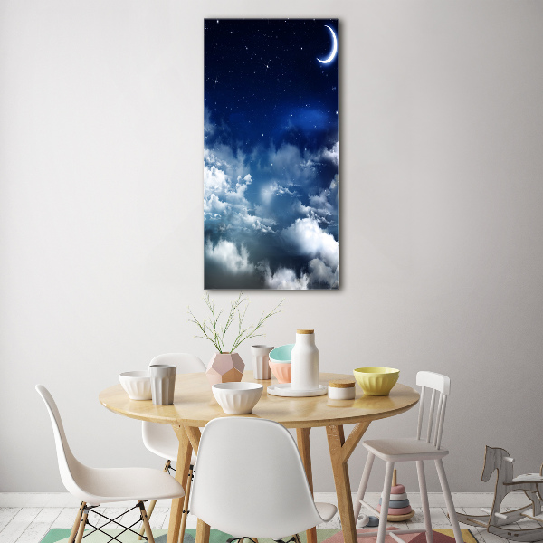 Quadro vetro acrilico verticale Cielo stellato