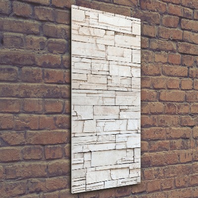 Quadro acrilico verticale Muro di pietra