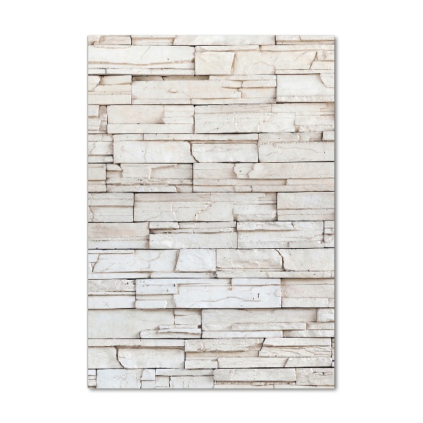 Quadro acrilico verticale Muro di pietra