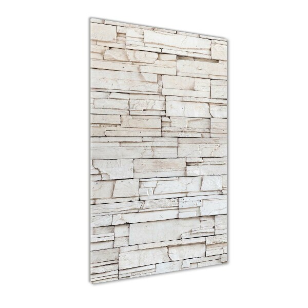 Quadro acrilico verticale Muro di pietra