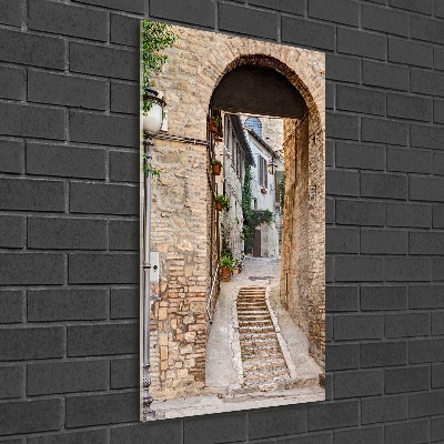 Quadro vetro acrilico verticale Strade italiane