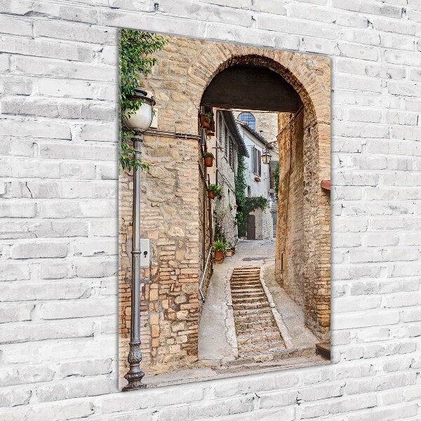 Quadro vetro acrilico verticale Strade italiane