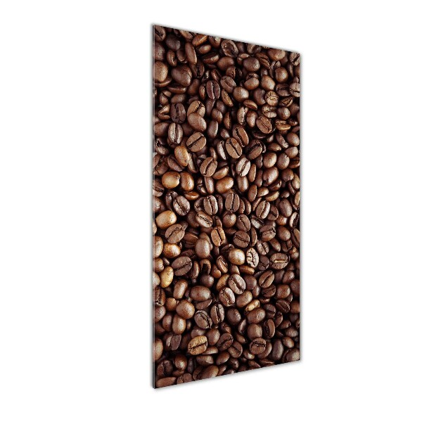 Quadro vetro acrilico verticale Chicchi di caffè