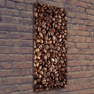 Quadro vetro acrilico verticale Chicchi di caffè