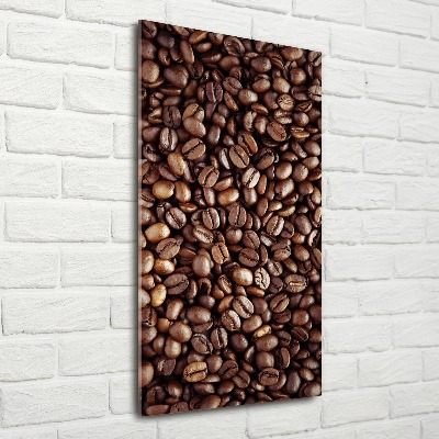Quadro vetro acrilico verticale Chicchi di caffè