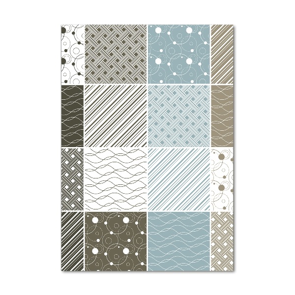 Quadro stampa su vetro acrilico verticale Motivi geometrici