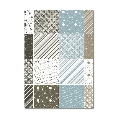 Quadro stampa su vetro acrilico verticale Motivi geometrici