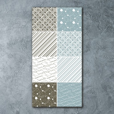 Quadro stampa su vetro acrilico verticale Motivi geometrici