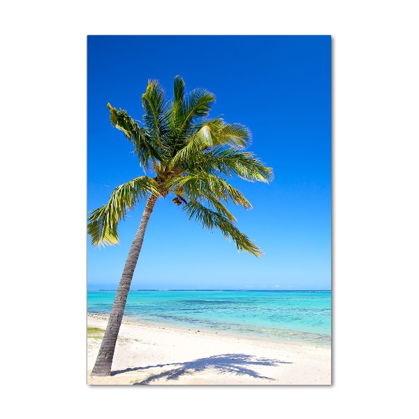 Quadro in vetro acrilico verticale Spiaggia tropicale