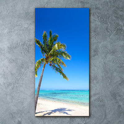 Quadro in vetro acrilico verticale Spiaggia tropicale
