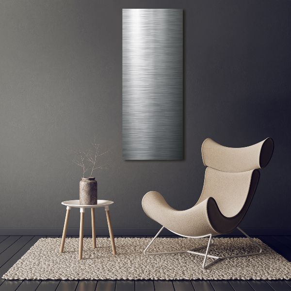 Quadro vetro acrilico verticale Sfondo metallico