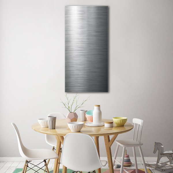 Quadro vetro acrilico verticale Sfondo metallico