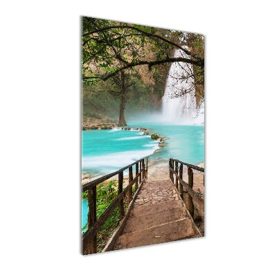 Quadro acrilico verticale Cascata del Messico