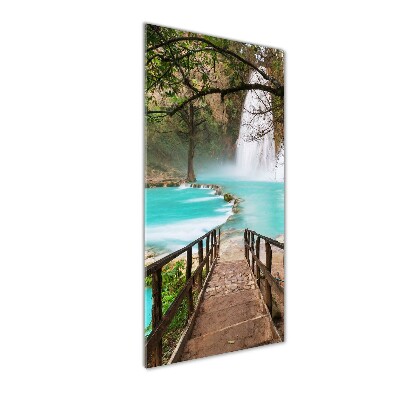Quadro acrilico verticale Cascata del Messico