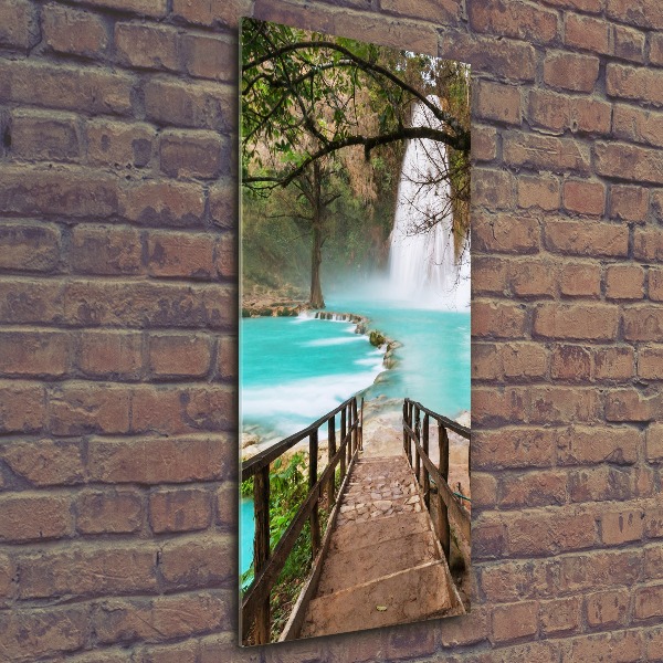 Quadro acrilico verticale Cascata del Messico