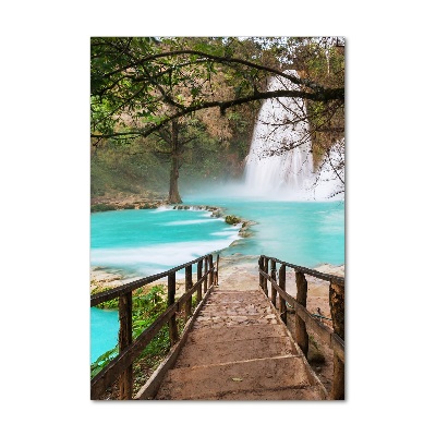 Quadro acrilico verticale Cascata del Messico