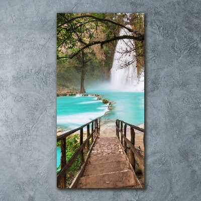 Quadro acrilico verticale Cascata del Messico