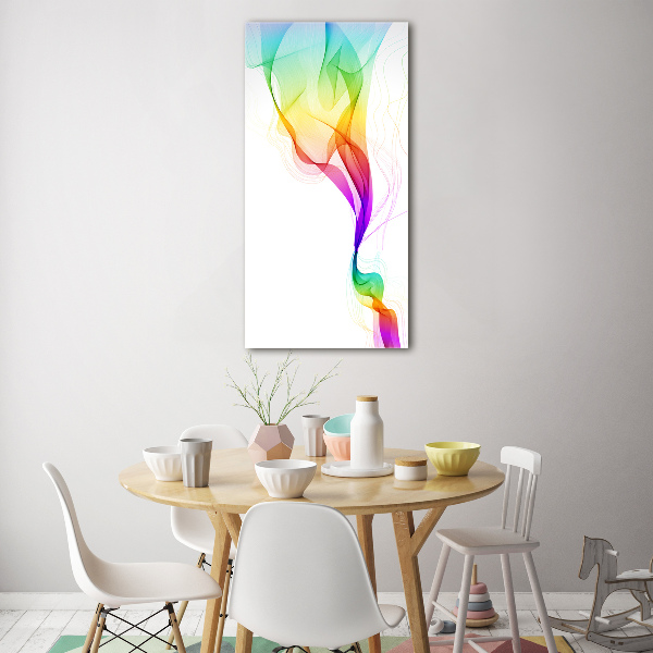 Quadro acrilico verticale Astrazione colorata