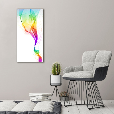 Quadro acrilico verticale Astrazione colorata