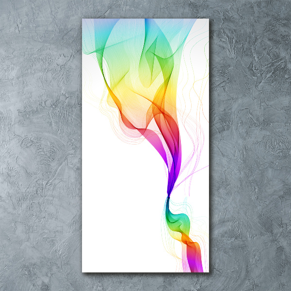 Quadro acrilico verticale Astrazione colorata