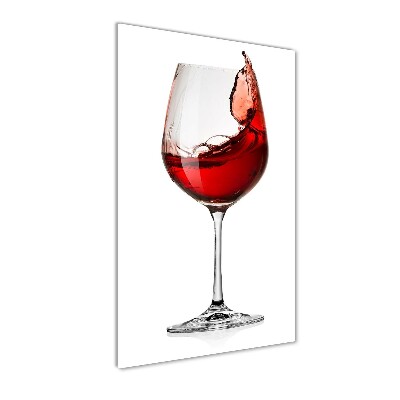 Quadro in vetro acrilico verticale Vino rosso