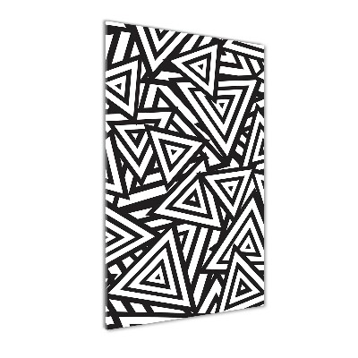 Quadro vetro acrilico verticale Sfondo triangolare