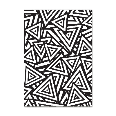 Quadro vetro acrilico verticale Sfondo triangolare