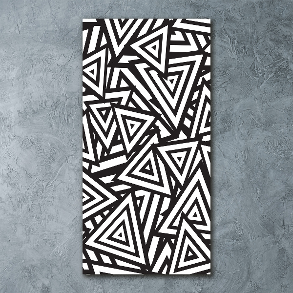 Quadro vetro acrilico verticale Sfondo triangolare